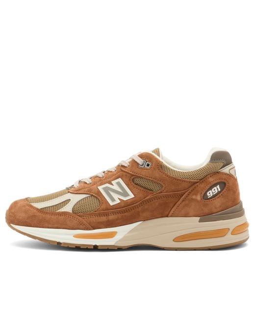 New Balance Brown 991V2 Sneaker