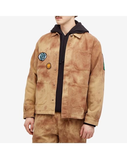 Good Morning Tapes Brown Workers Jacket for men