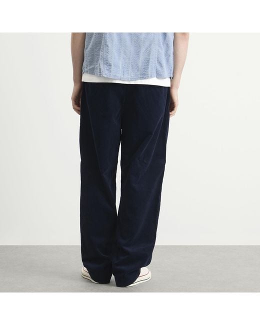 Polo Ralph Lauren Blue Pleated Corduroy Easy Pants for men