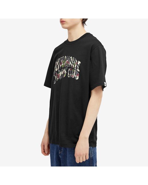 BBCICECREAM Black Duck Camo Arch Logo T-Shirt for men