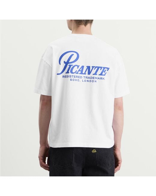 Picante White Record T-Shirt for men
