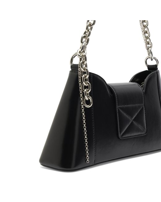Justine Clenquet Black Marla Evening Chain Bag