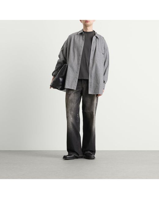 Acne Gray 1981 Trafalgar Wash Wide Leg Jeans for men