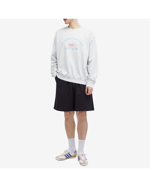 Sporty & Rich White La Athletic Group Sweatshirt