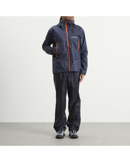 Montbell Blue Rain Dancer Jacket for men