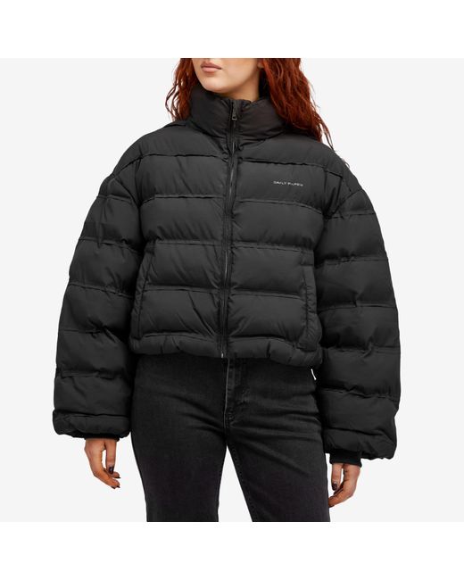 Daily Paper Black Relaxed Short Puffer Jacket