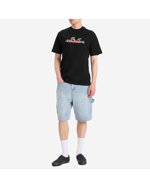 Butter Goods Black Tempo Logo T-Shirt for men