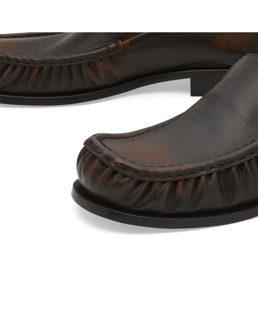 Dries Van Noten Black Leather Loafer for men