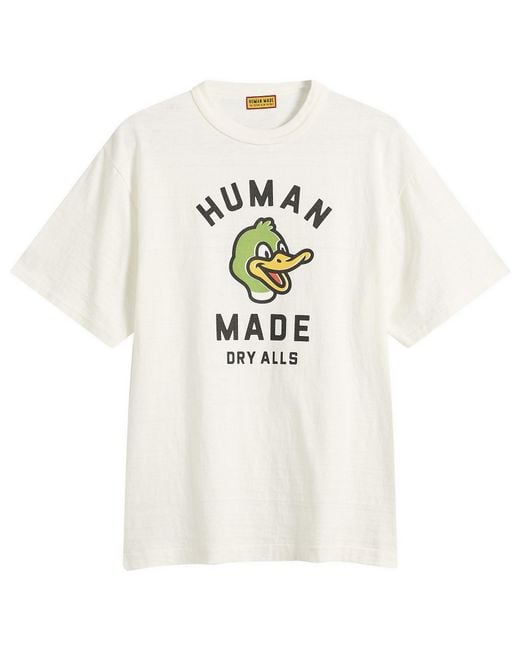 Human Made White Duck Head T-Shirt for men