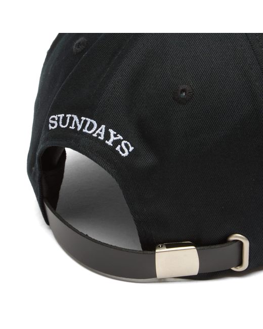 Sundays Black S Cap for men