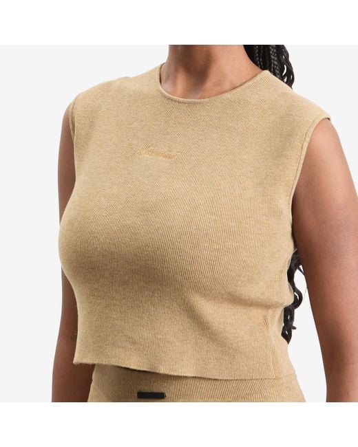 Fear Of God Natural Signature Rib Knit Croptop