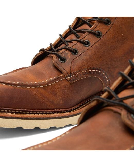 Red Wing Brown 1907 Heritage Work 6" Moc Toe Boot for men