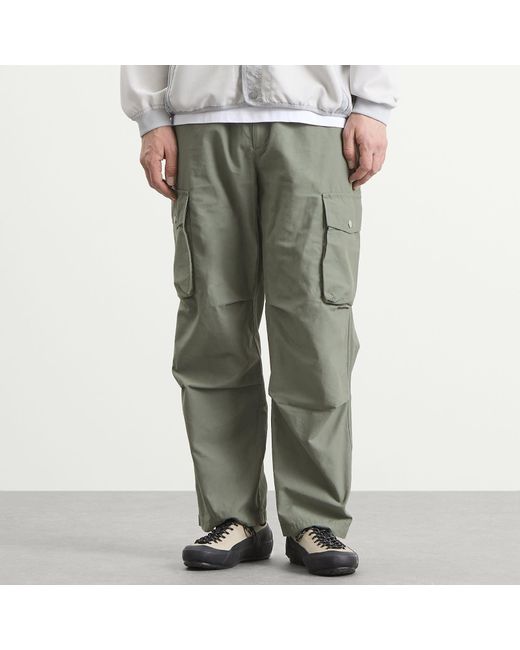 Snow Peak Green Light Dobby Cloth Trousers for men