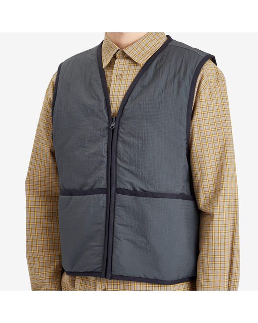 Merely Made Blue Reversible Vest for men
