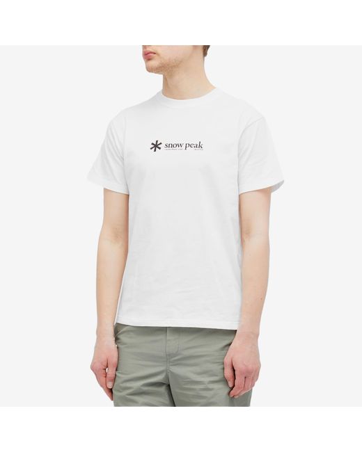 Snow Peak White Logo T-Shirt for men