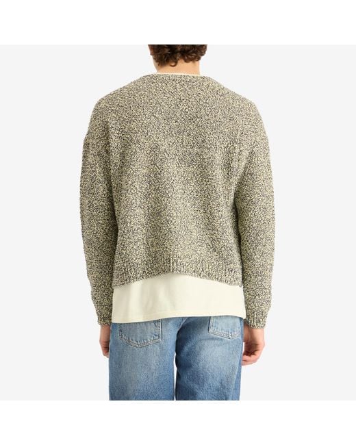 AURALEE Cotton Cashmere Cord Knit Cardigan in Green for Men | Lyst