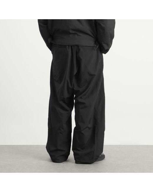 Y-3 Black Nylon Belted Trouser for men