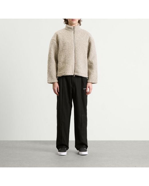 MKI Miyuki-Zoku Natural Wool Fleece Track Jacket for men