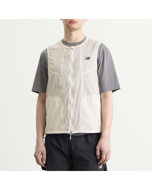 New Balance White Rc Vest for men