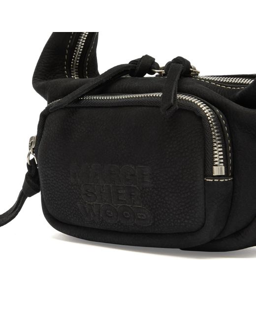 MARGE SHERWOOD Black City Hobo Micro Bag