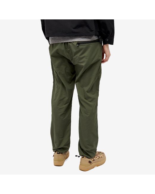 South2 West8 Green Packable Nylon Typewriter Pant for men