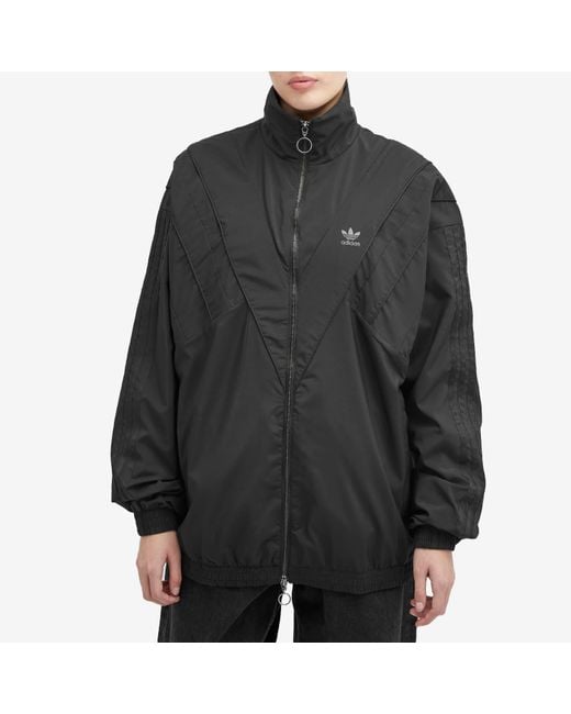 Adidas Black Rasant Oversized Zip Off Track Top