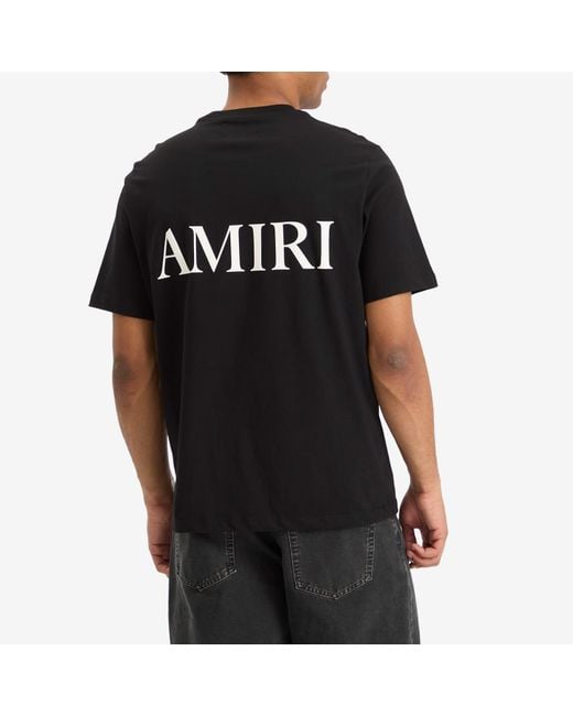 Amiri Black Ma Core Logo Tee for men