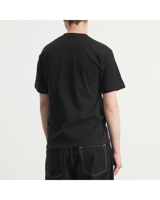 Pleasures Black Inverted T-Shirt for men