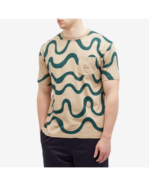 by Parra Green Sound Waved T-Shirt for men