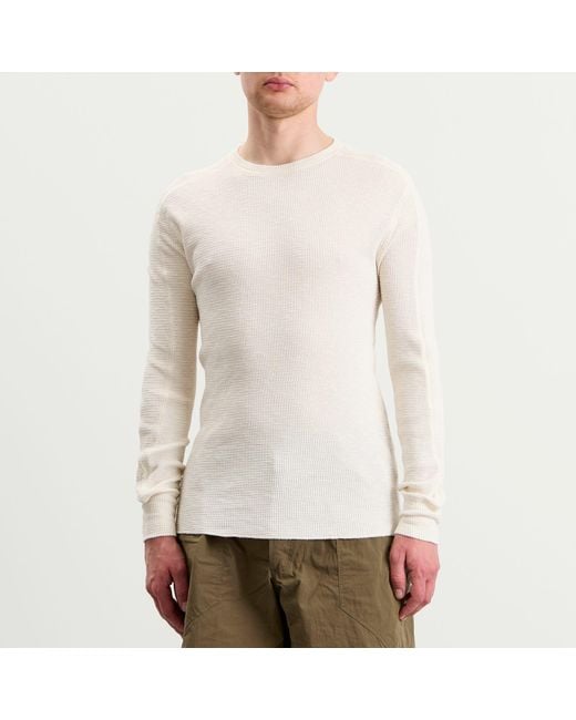 RRL White Long Sleeve T-Shirt for men