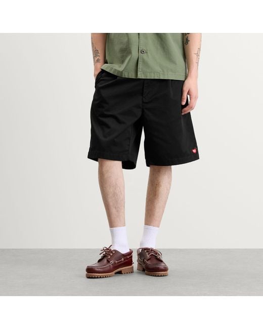 Human Made Black Pleated Skater Shorts for men