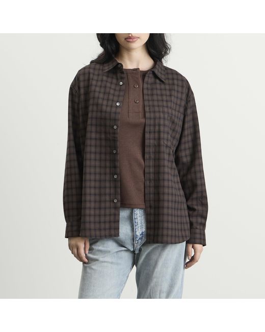 DUNST Black Checked Flannel Shirt