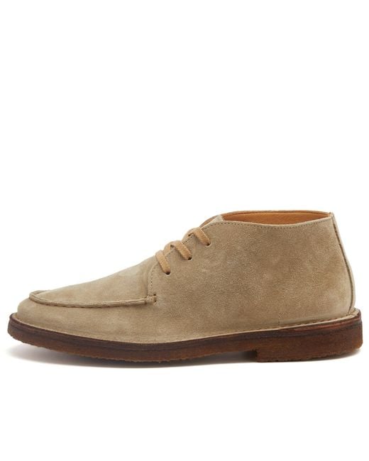 Drake's Brown Crosby Moc Toe Chukka Boot for men