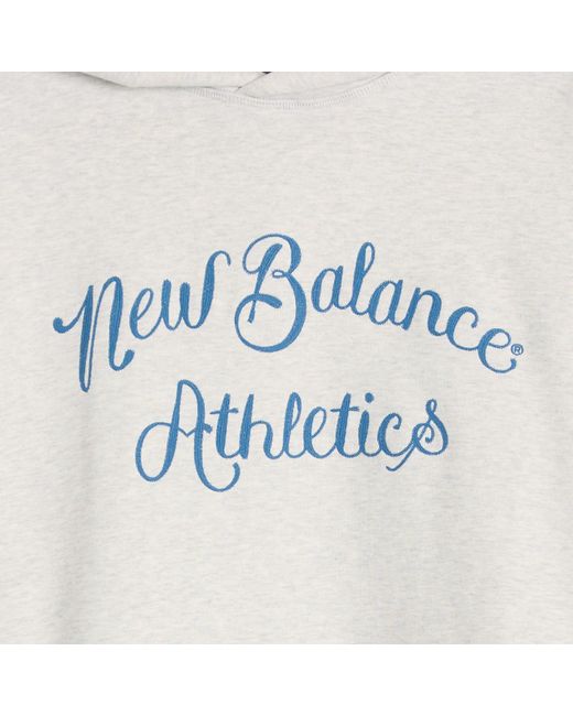 New Balance White Athletics Relaxed League Hoodie