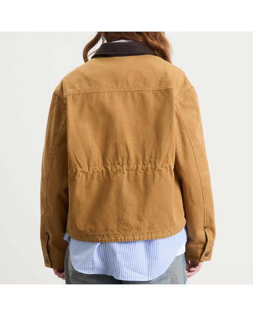 Acne Brown Onuk Canvas Wash Jacket