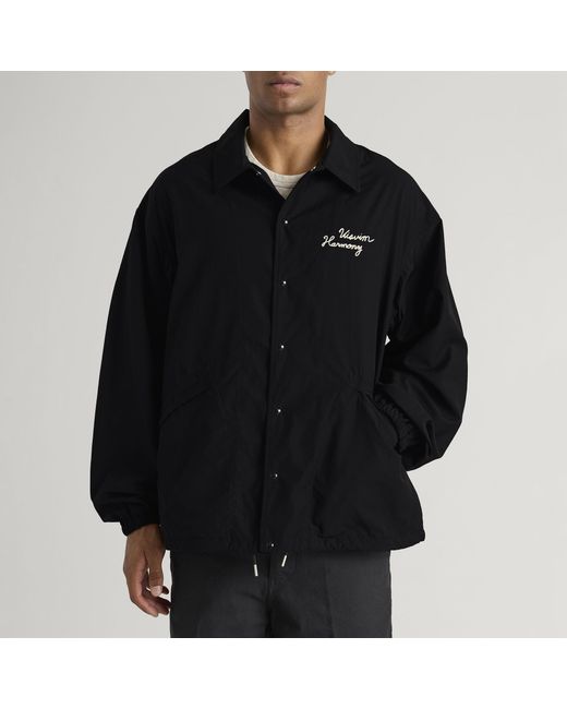 Visvim Black Windfall Coach Jacket for men