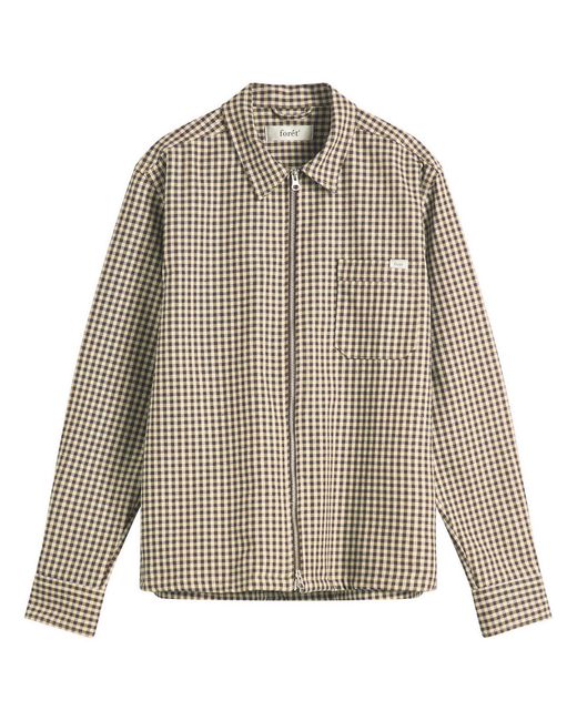 Forét Multicolor Cabin Zip Shirt Jacket for men