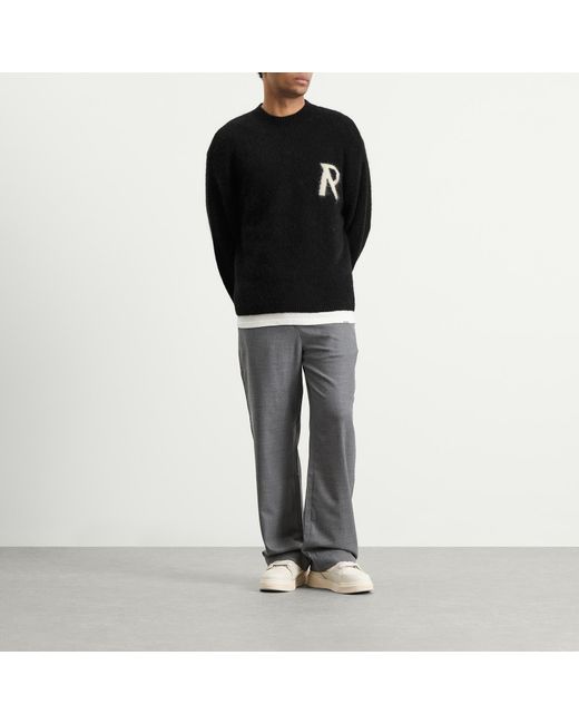 Represent Black Logo Knit Jumper for men