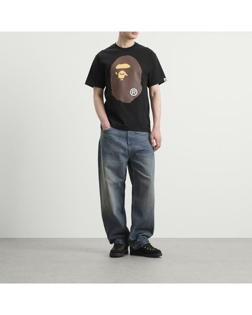 A Bathing Ape Black Big Ape Head T-Shirt for men