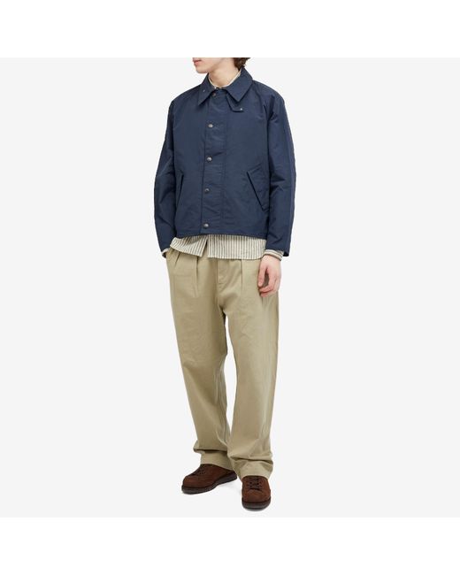 Barbour Os Transport Showerproof Jacket in Blue for Men | Lyst UK