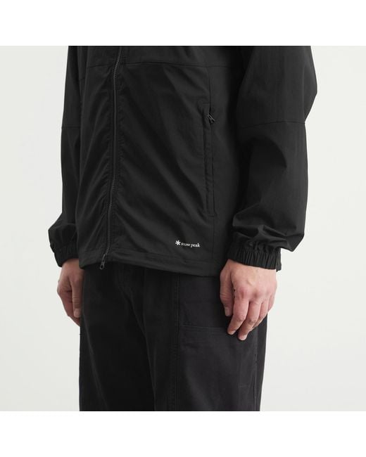 Snow Peak Black Utility Parka for men