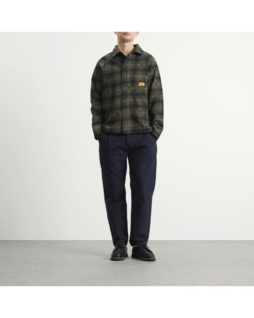 Service Works Green Thistle Plaid Foh Jacket for men