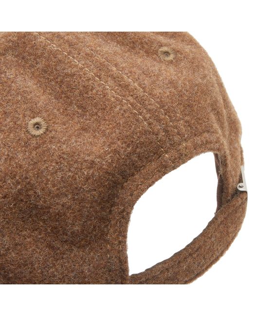 Human Made Brown Wool Heart Cap for men
