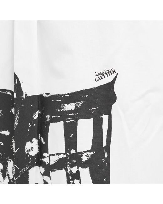 Jean Paul Gaultier White Cage Trompe L'Oeil Shirt