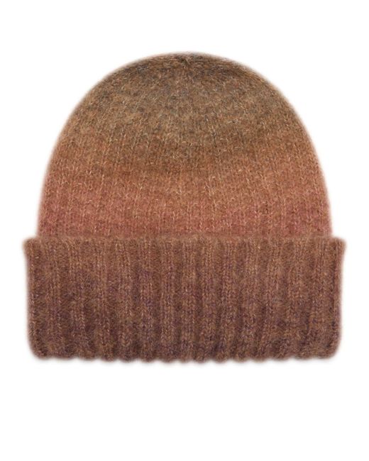 Palmes Brown Alpaca Beanie for men