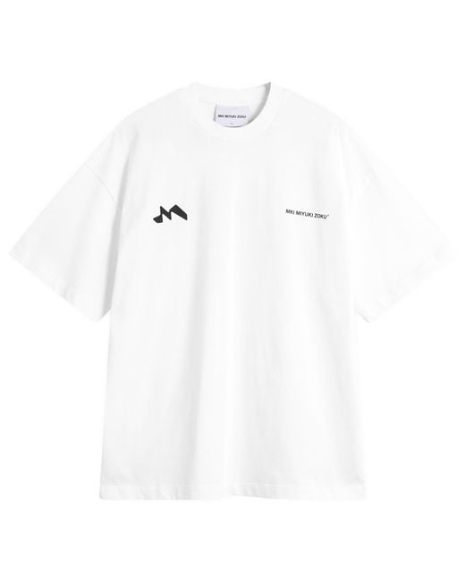 MKI Miyuki-Zoku White Silhouette T-Shirt for men