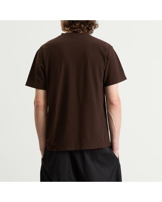 Stone Island Brown Ghost Patch Logo T-Shirt for men