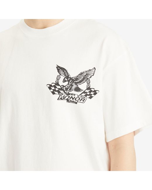 Honor The Gift White Vintage Oil T-Shirt for men