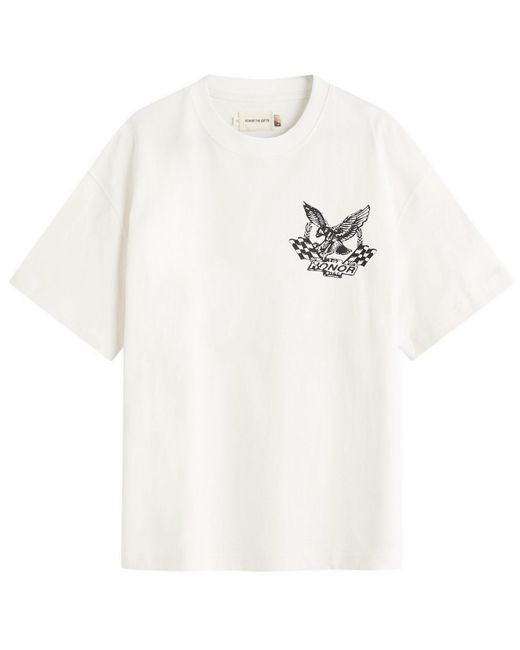 Honor The Gift White Vintage Oil T-Shirt for men