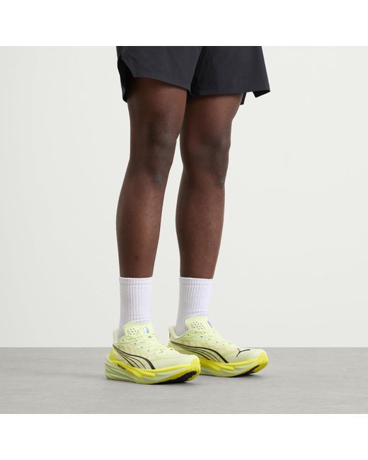 PUMA Yellow Deviate Nitro 4 Sneaker for men